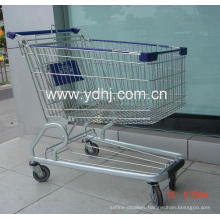 American Style Supermarket Shopping Trolley with Flat Pipe
